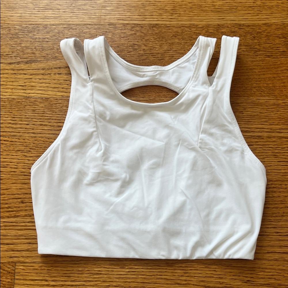 Lululemon Athletica White Strappy Sports Bra